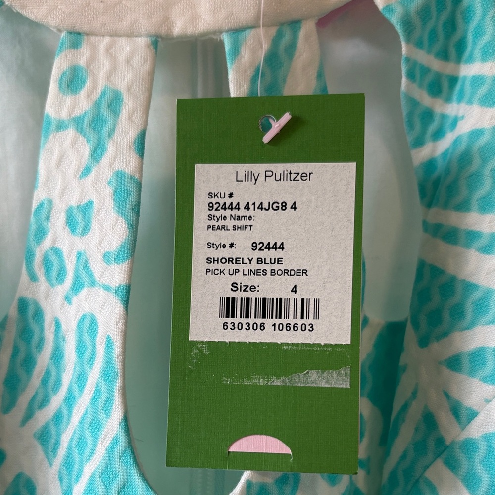 Lilly Pulitzer Shorely Blue and White Dress - Picture 2 of 7